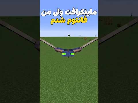 ماینکرافت ولی من تبدیل به فانتوم شدم! #shorts