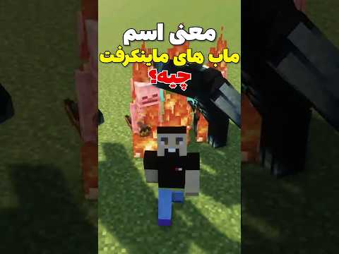 معنی اسم ماب های ماینکرافت که نمیدونستی! #shorts