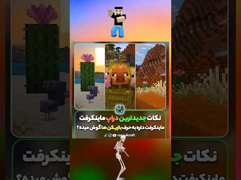 نکته های جدید ترین آپدیت ماینکرافت! #shorts