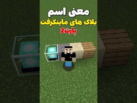 معنی اسم بلاک های ماینکرافت که نمیدونستی! پارت دو #shorts