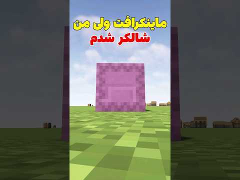 ماینکرافت ولی من تبدیل به شالکر شدم! #shorts