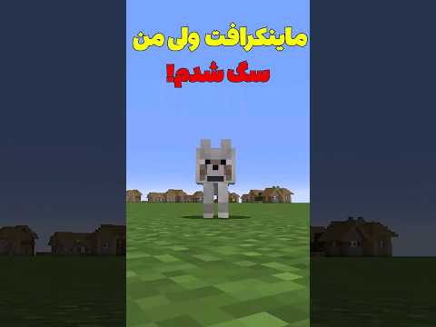 ماینکرافت ولی من تبدیل به سگ شدم! #shorts