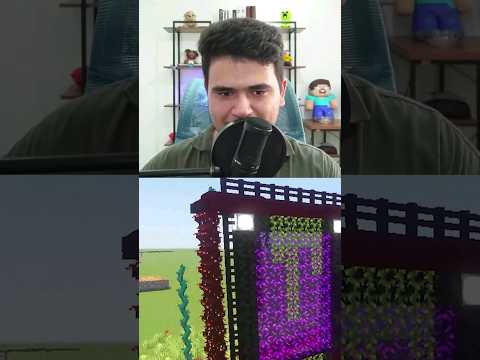 ساخت پرتال ندر زیبا در ماینکرافت! #shorts