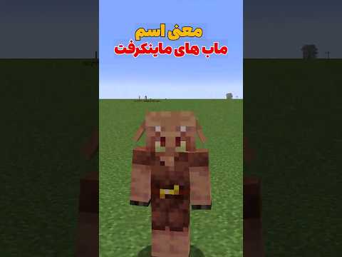 معنی اسم ماب های ماینکرافت پارت شش #shorts