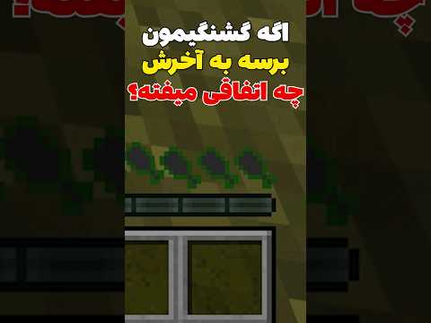 اگه گشنگی مون تو ماینکرافت برسه به آخر چی میشه؟ #shorts