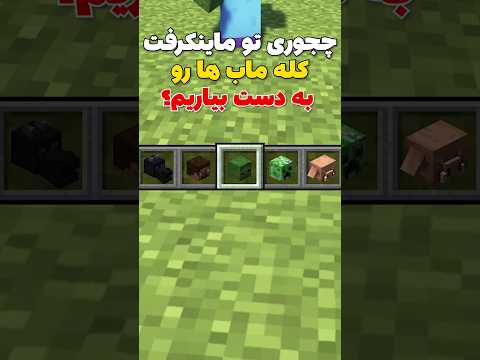 چجوری تو ماینکرافت سر ماب های مختلف رو بدست بیاریم؟ #shorts