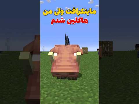 ماینکرافت ولی من تبدیل به هاگلین شدم! #shorts
