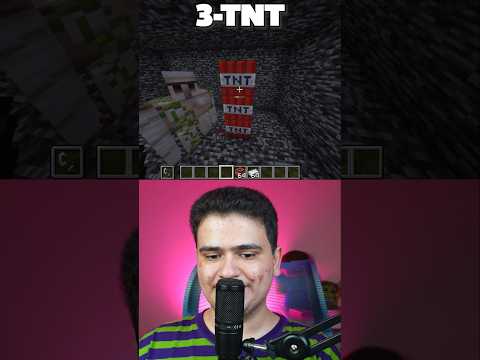 چند تا تی ان تی نیازه تا آیرون گالم بمیره؟ #shorts #ماین_کرافت #ماینکرفت #ماینکرافت