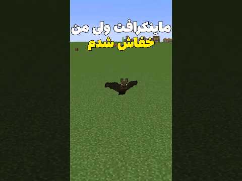 ماینکرافت ولی من تبدیل به خفاش شدم! #shorts