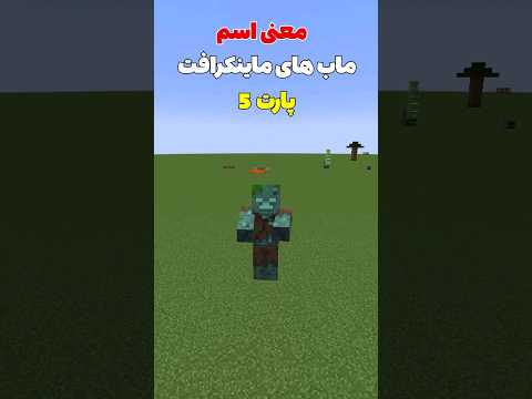 معنی اسم ماب های ماینکرافت پارت پنج! #shorts