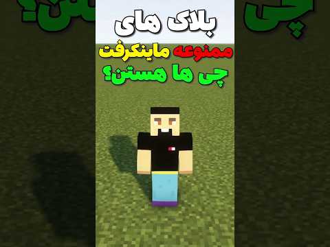 بلاک های ممنوعه ماینکرافت چی ها هستن؟ #shorts