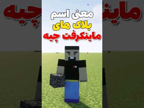 معنی اسم بلاک های ماینکرافت که نمیدونستی! #shorts