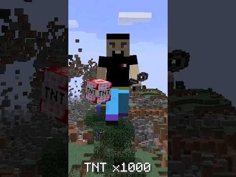 خفن ترین تی ان تی های ماینکرافت رو تست کردم😳🔥#shorts